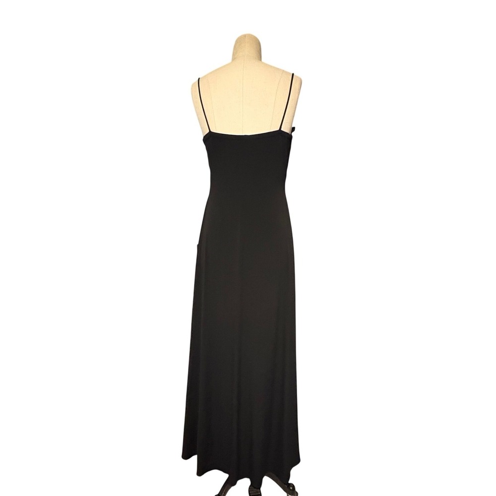 Blondie Nites Linda Bernell Black Maxi Dress Special Occasion Gown Sz 9 Evening - Picture 3 of 8